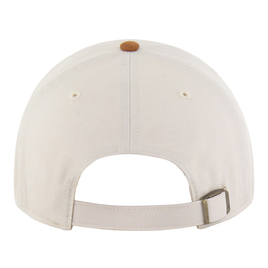 Ladies Chicago Bulls 47 Brand Mini Suede Clean Up Hat in White - Front View