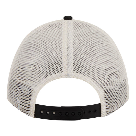 Ladies Chicago Bulls New Era 940 Retro Trucker Hat in White - Front View