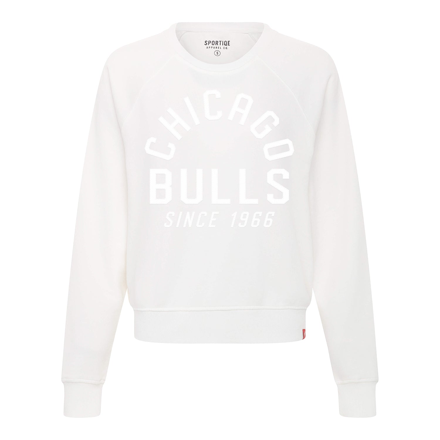 Ladies Chicago Bulls Sportiqe Ashlyn Cloud Crewneck Sweatshirt - front view