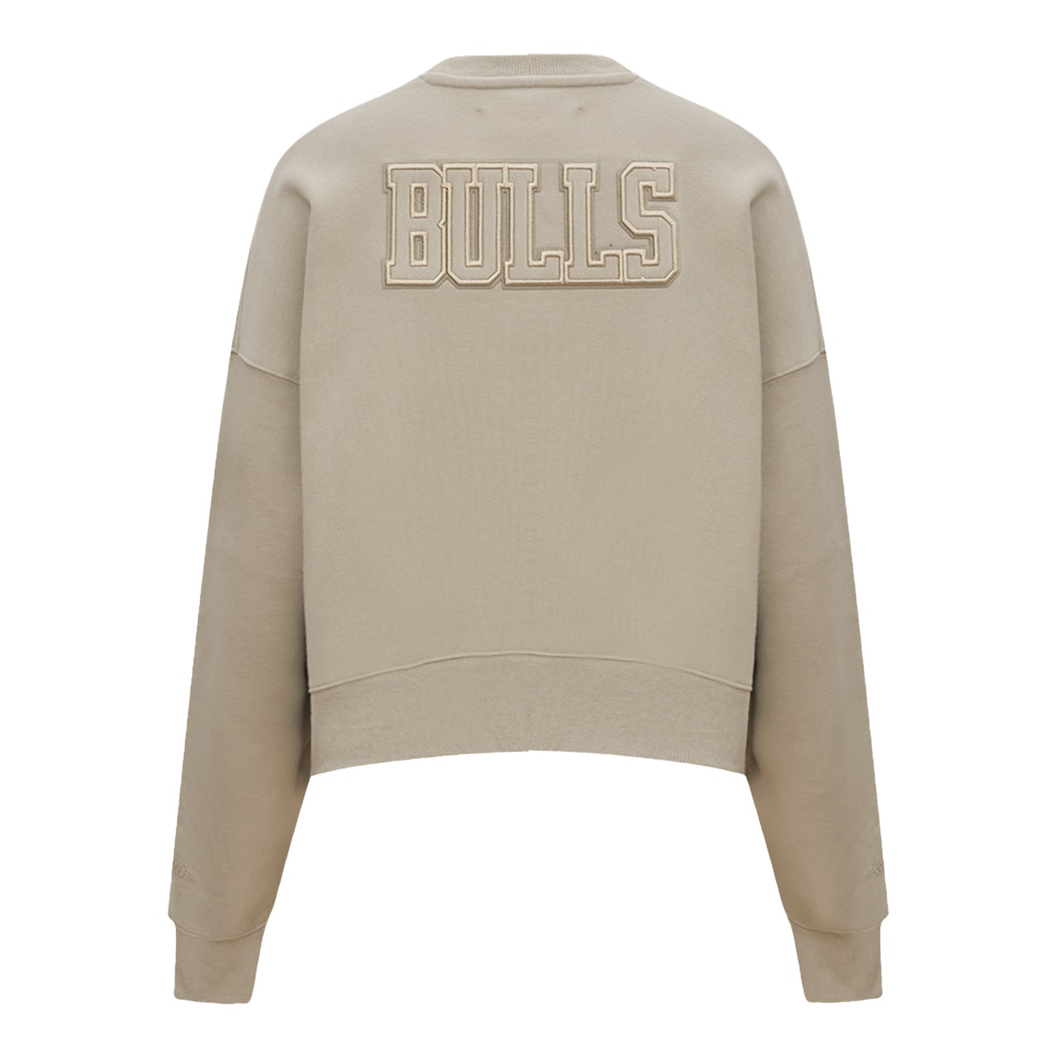 Ladies Chicago Bulls Pro Standard Neutral Crewneck Sweatshirt - Back View