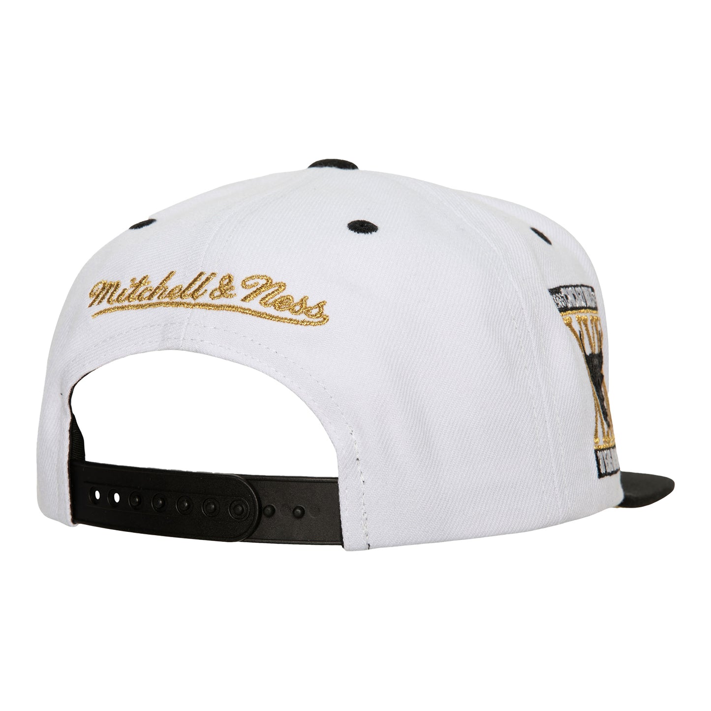 Chicago Bulls M&N MVP Snapback in white - back view