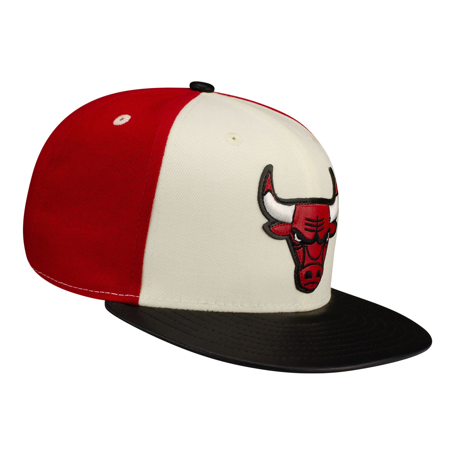 Chicago Bulls New Era Tri-Color Snapback - front view