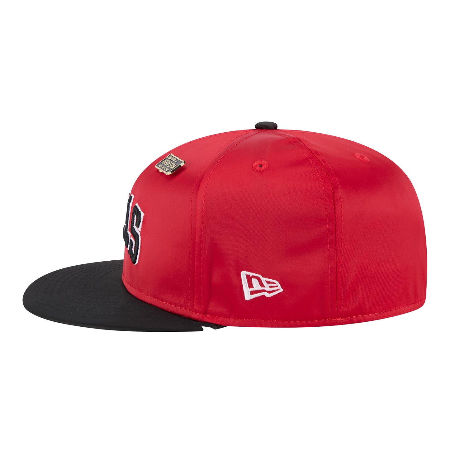 Chicago Bulls New Era 59Fifty Satin Two-Tone Fitted with Pin - Left Side View