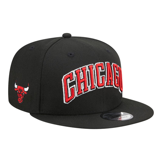 Chicago Bulls New Era Statement 950 Snapback In Black - Front Left View