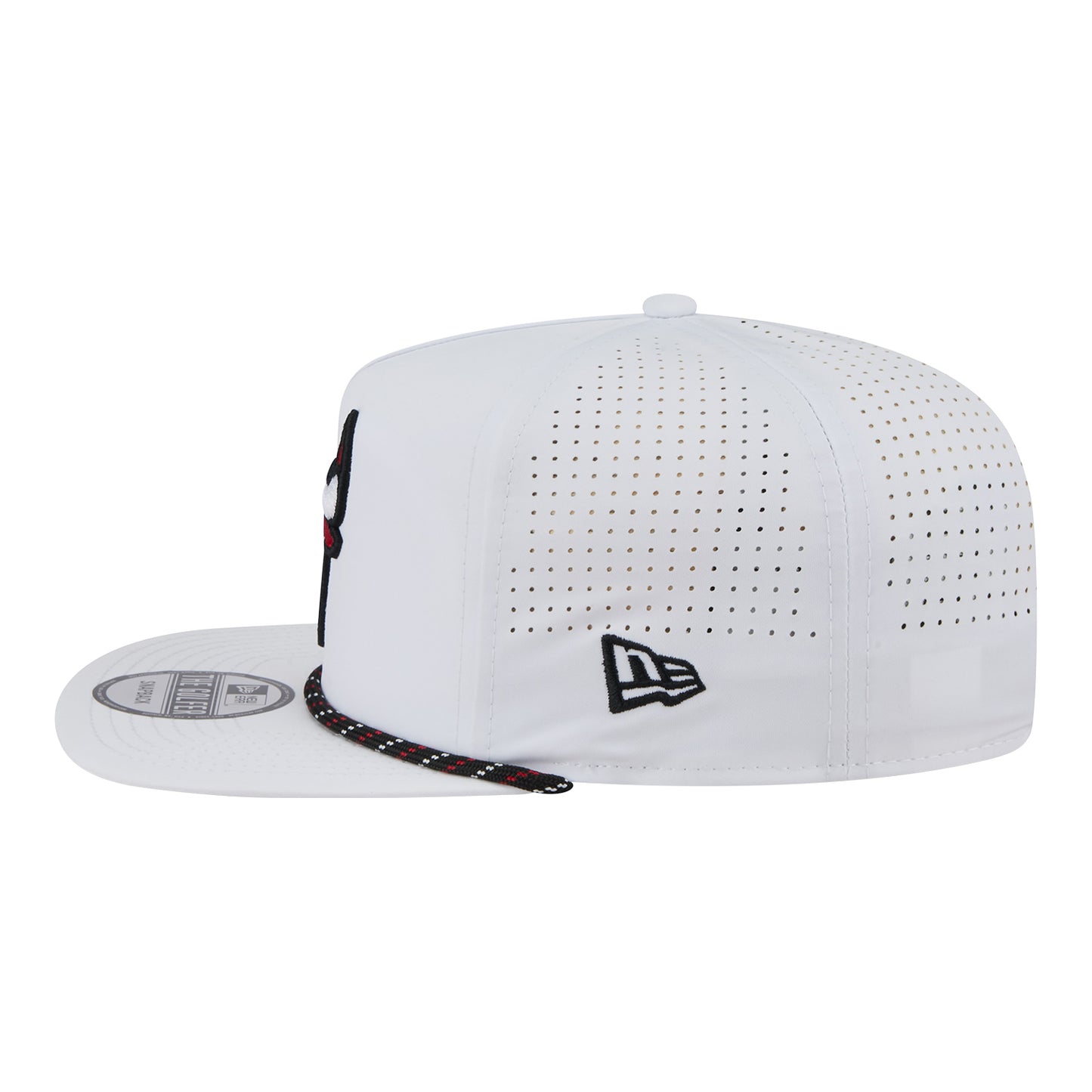Chicago Bulls New Era Performance Golfer Rope Hat - Left View