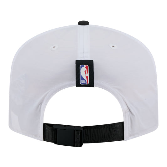Chicago Bulls New Era 2025 Draft Golfer Hat in White - Angled Left View