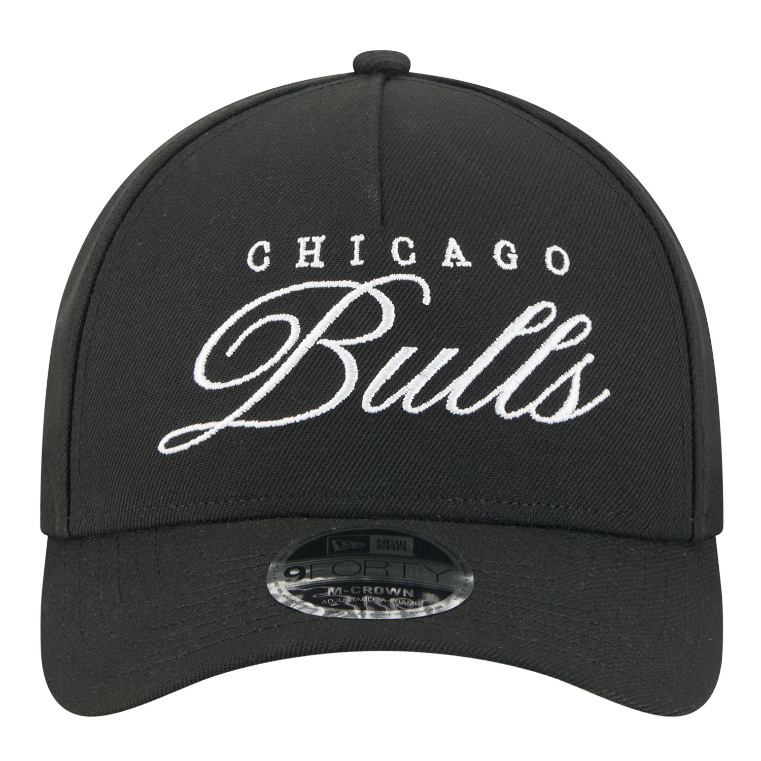 Chicago Bulls New Era 2025 Draft 940MC A-Frame Snapback in Black - Front View