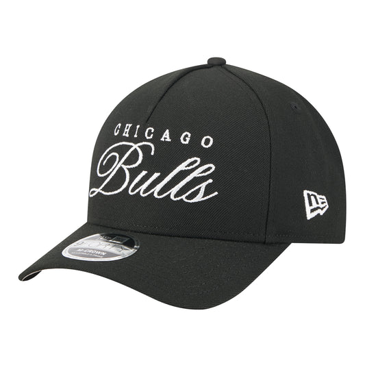 Chicago Bulls New Era 2025 Draft 940MC A-Frame Snapback in Black - Front Left View