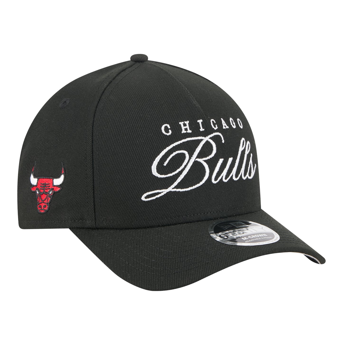 Chicago Bulls New Era 2025 Draft 940MC A-Frame Snapback in Black - Front Right View