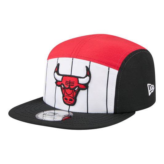 Chicago Bulls New Era 2025 Tip-Off Camper Hat in Red - Front Left View