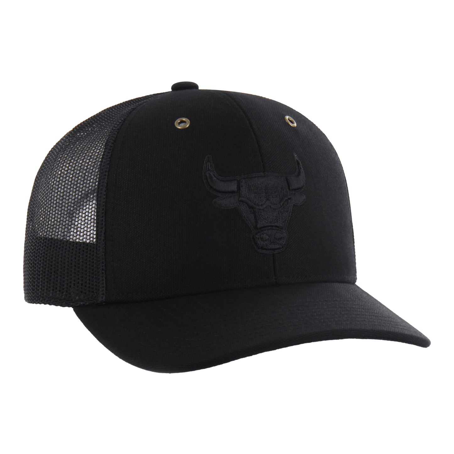 Chicago Bulls 47 Brand Carhartt Black Trucker Hat in Black - Front Right View