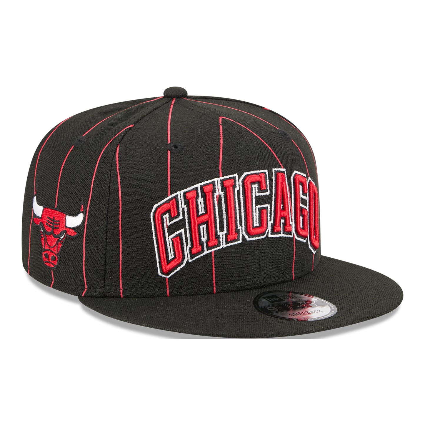 Chicago Bulls New Era 2025 Statement 950 Snapback in Black - Front Right View