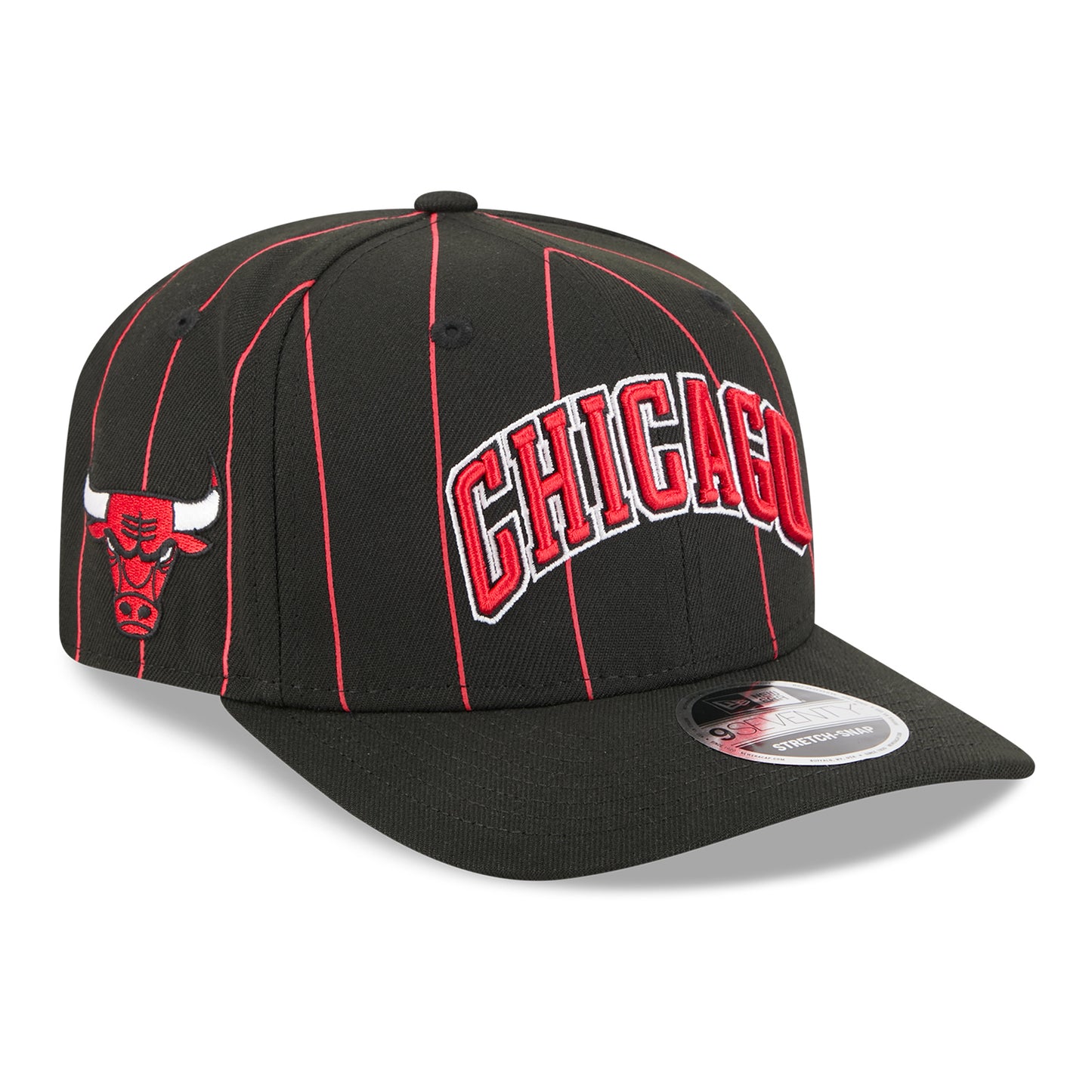 Chicago Bulls New Era 2025 Statement 970SS Snapback in Black - Front Right View