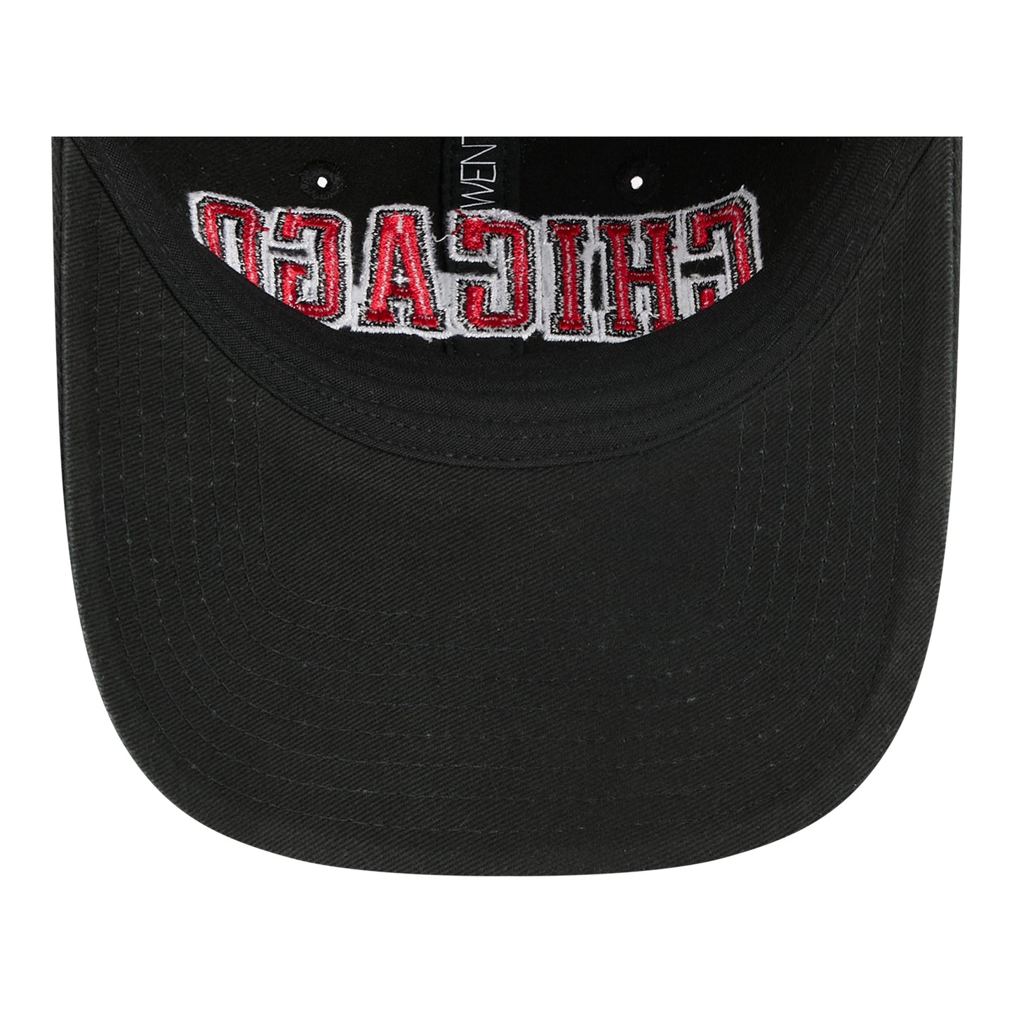 Chicago Bulls New Era 2025 Statement 920 Adjustable Hat in Black - Underbrim View