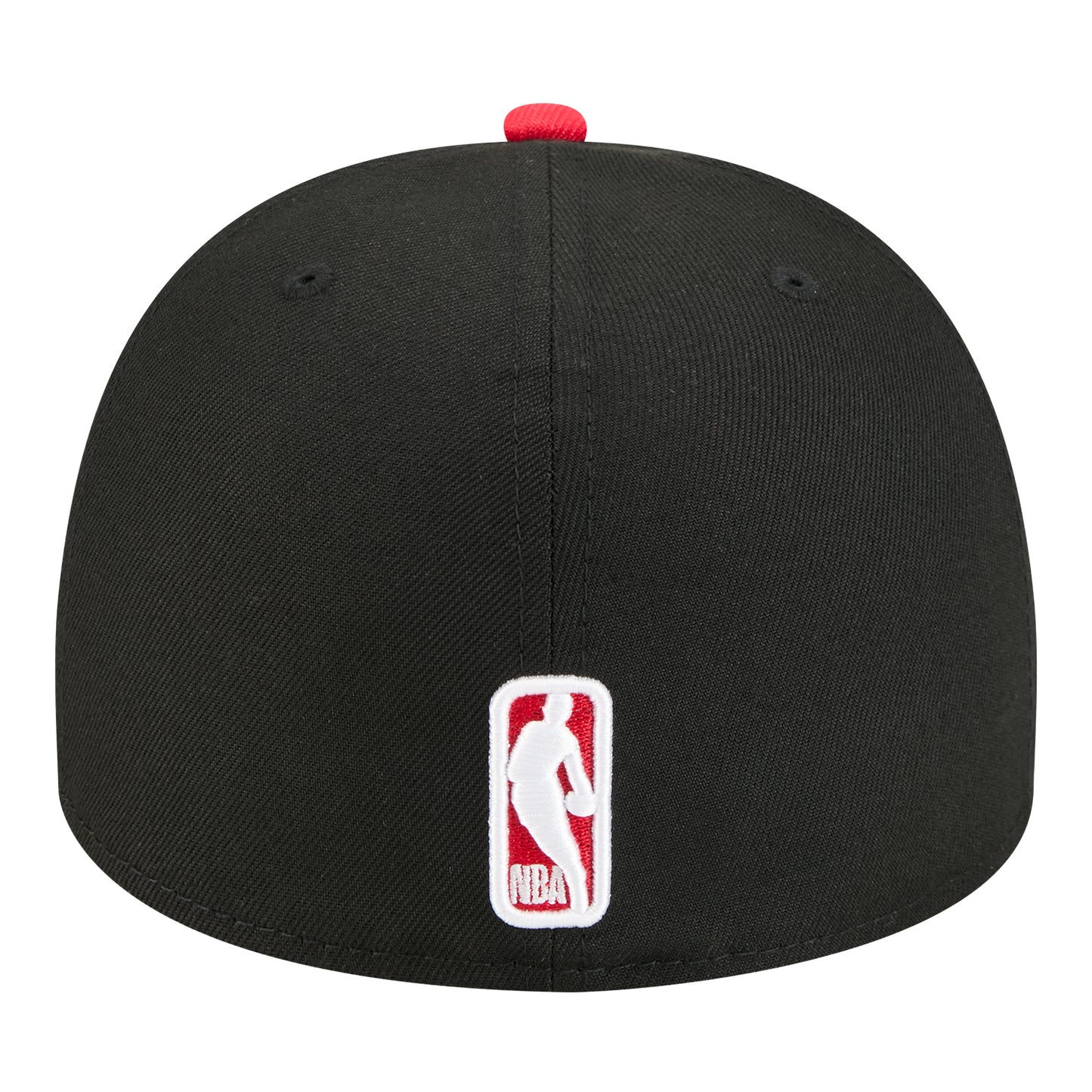 Chicago Bulls New Era Ring Knuckles 5950AF Fitted Hat in Black - Back view