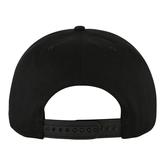 Chicago Bulls 47 Brand Contemporary Hitch Black Tonal Snapback in Black - Front Left View