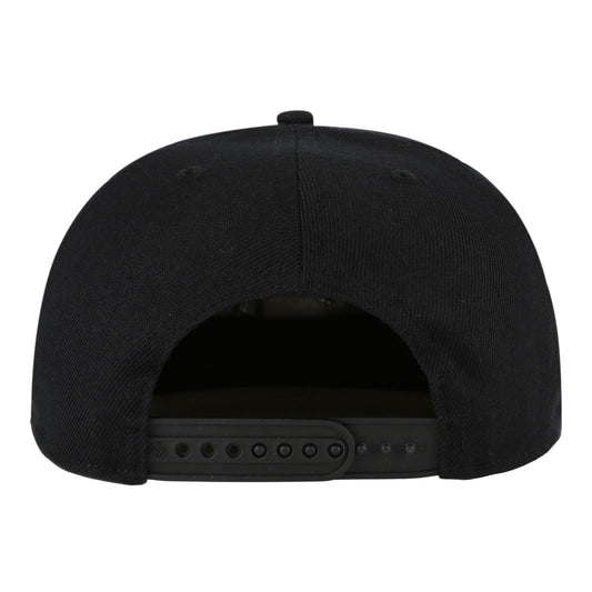 Chicago Bulls 47 Brand Contemporary Captain Relaxed Black Tonal Snapback in Black - Front Left View