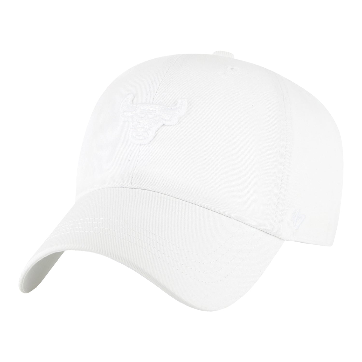 Chicago Bulls 47 Brand Contemporary Clean Up White Tonal Hat  display picture 1