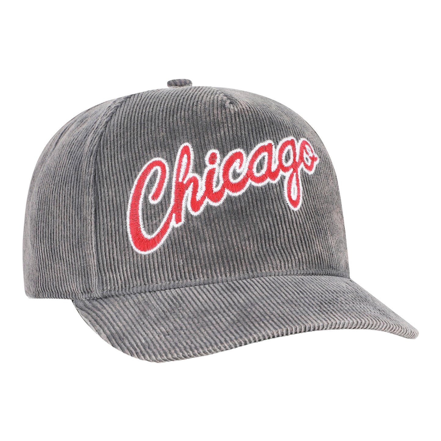 Chicago Bulls 47 Brand Reclaim Hitch Two Tone Snapback in Grey - Front Right View