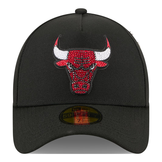 Chicago Bulls New Era 2026 NBA Draft 5940AF Fitted Hat in Black - Front Left View
