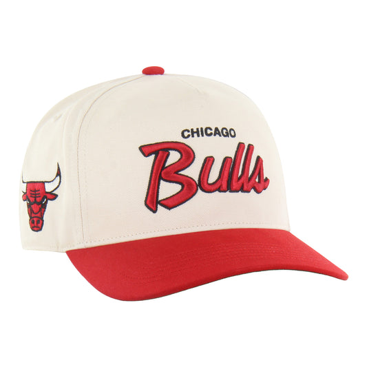Chicago Bulls 47 Brand Crosstown Basic Hitch Hat in White - Front left view