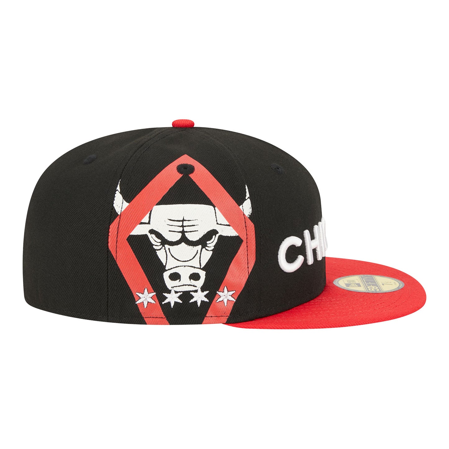 Chicago Bulls New Era City Hat - side view