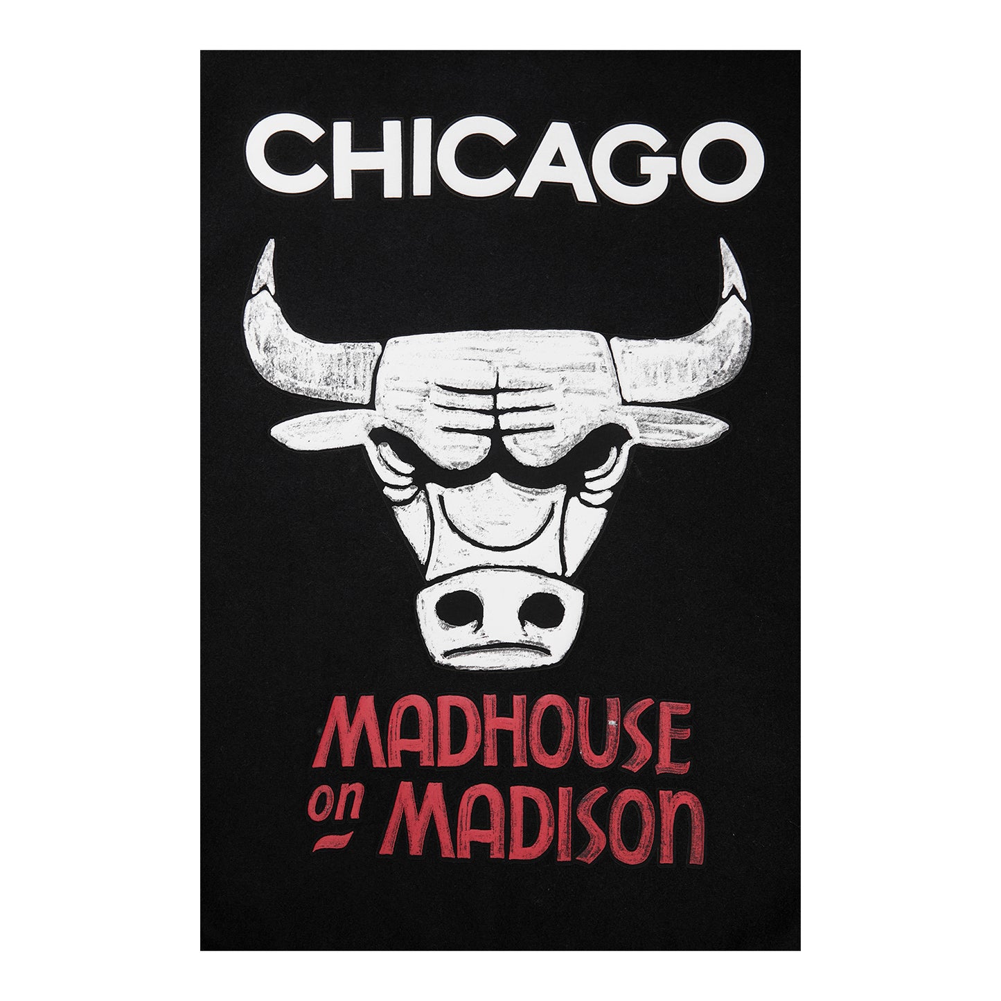 2023-24 CHICAGO BULLS CITY EDITION M.O.M WOOL VARSITY JACKET - close up view