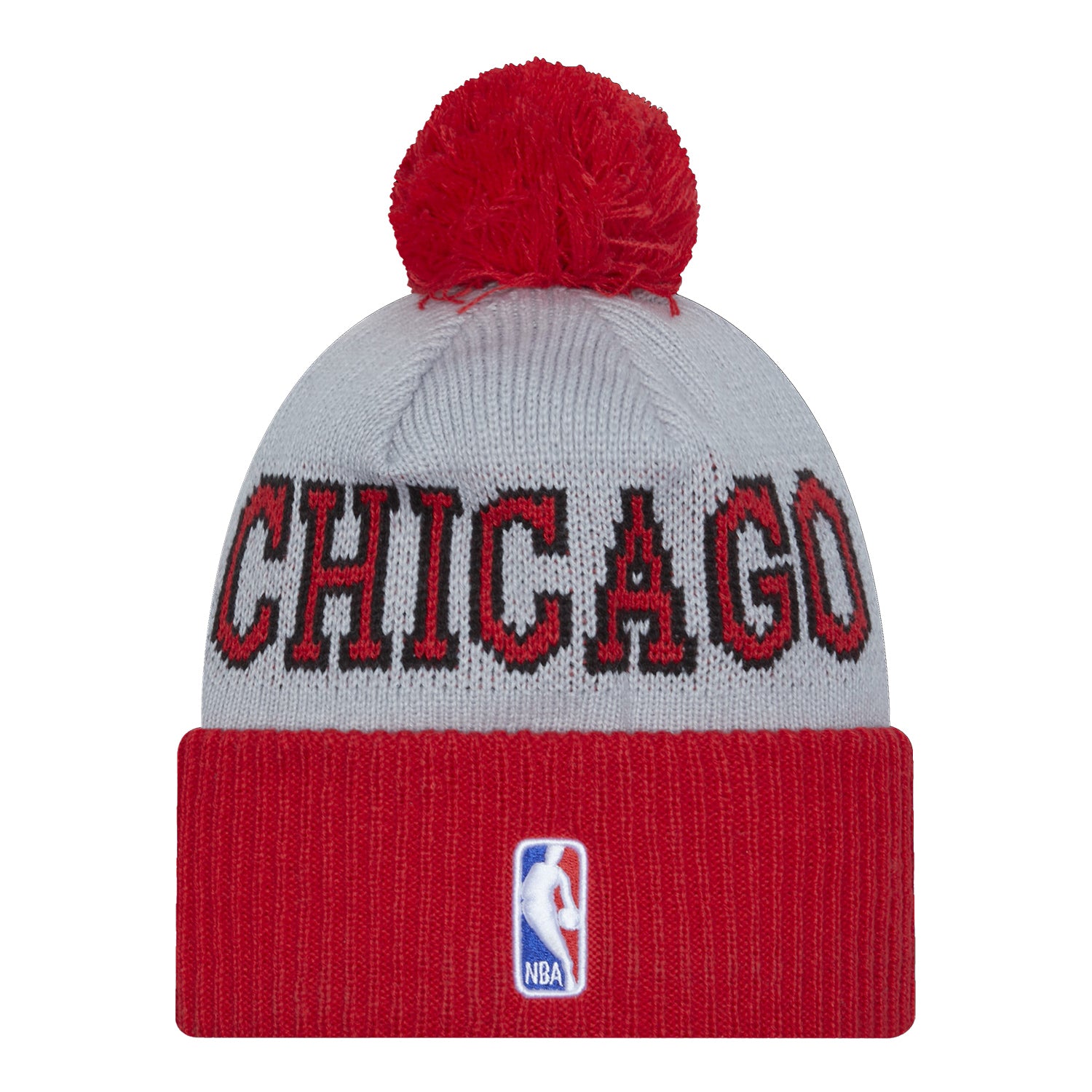 Chicago Bulls Knit New Era Tip Off Hat - back view