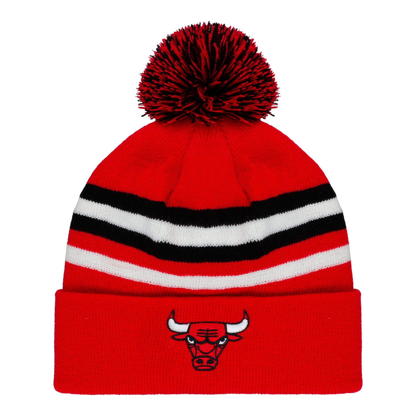 Chicago Bulls IOG Microstripe Knit Hat - Front View