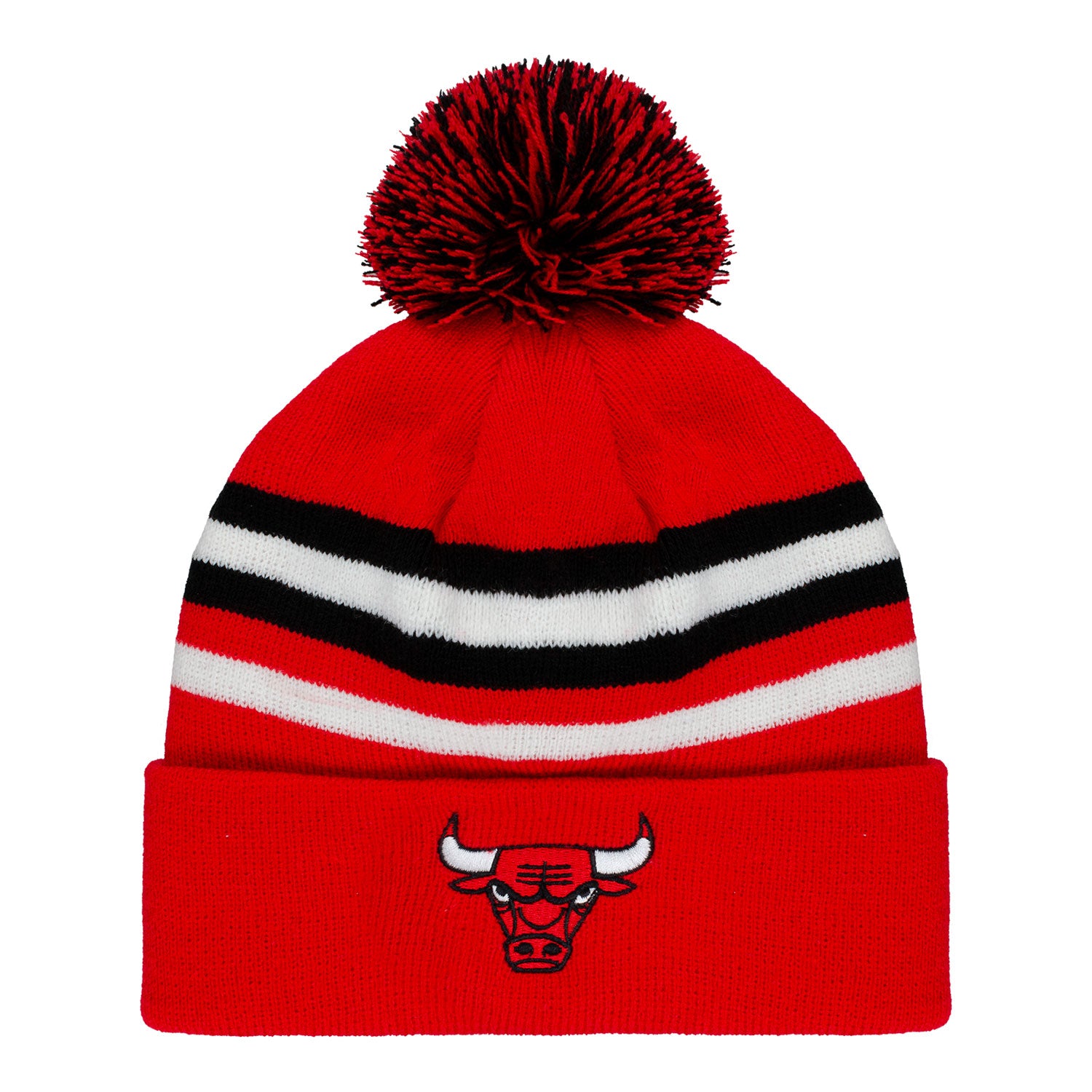 Chicago Bulls IOG Microstripe Knit Hat - Front View