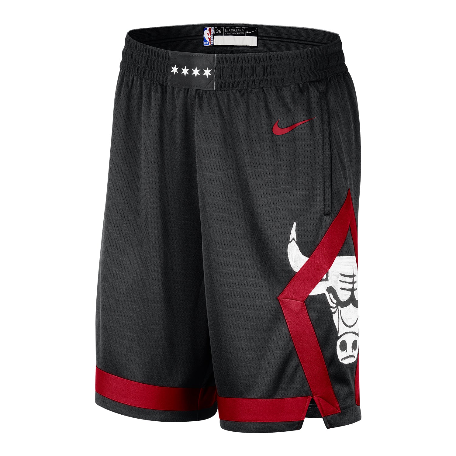 2023-24 CHICAGO BULLS CITY EDITION SWINGMAN SHORTS - front view