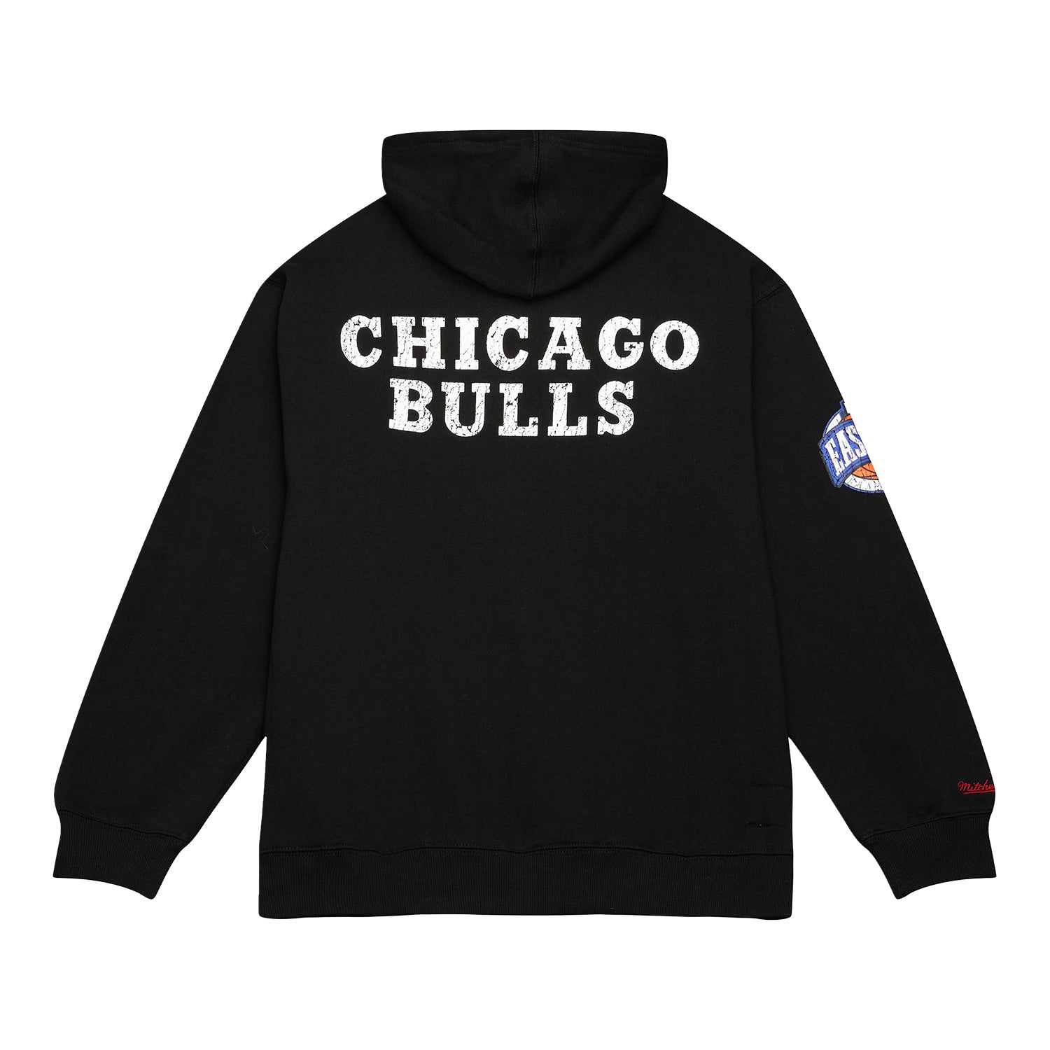 Chicago Bulls Mitchell & Ness Oversized Hooded Sweatshirt in black - back view