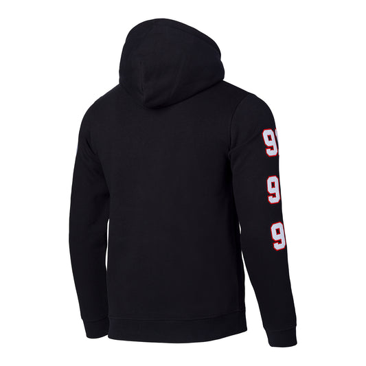 Chicago Bulls 1966 6x Black Hooded Sweatshirt in black - front view