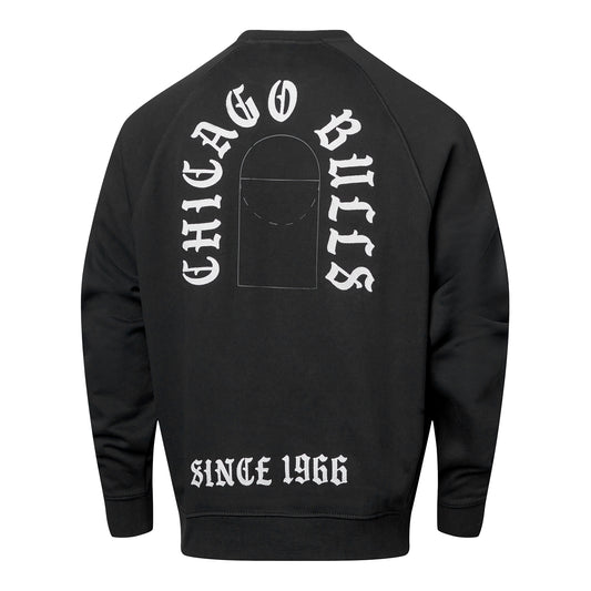 Chicago Bulls 1966 Kangaroo Old English Crewneck Sweatshirt - back view