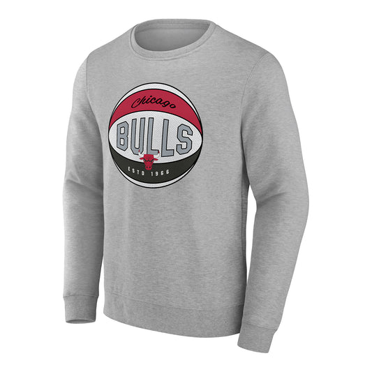 Chicago Bulls Fanatics Hard Crewneck Sweatshirt - front view