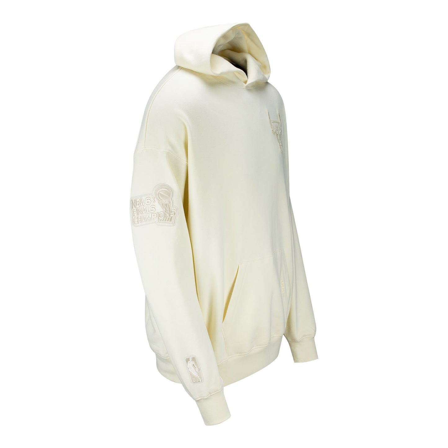 Chicago Bulls Pro Standard Neutral Hooded Sweatshirt - Side View