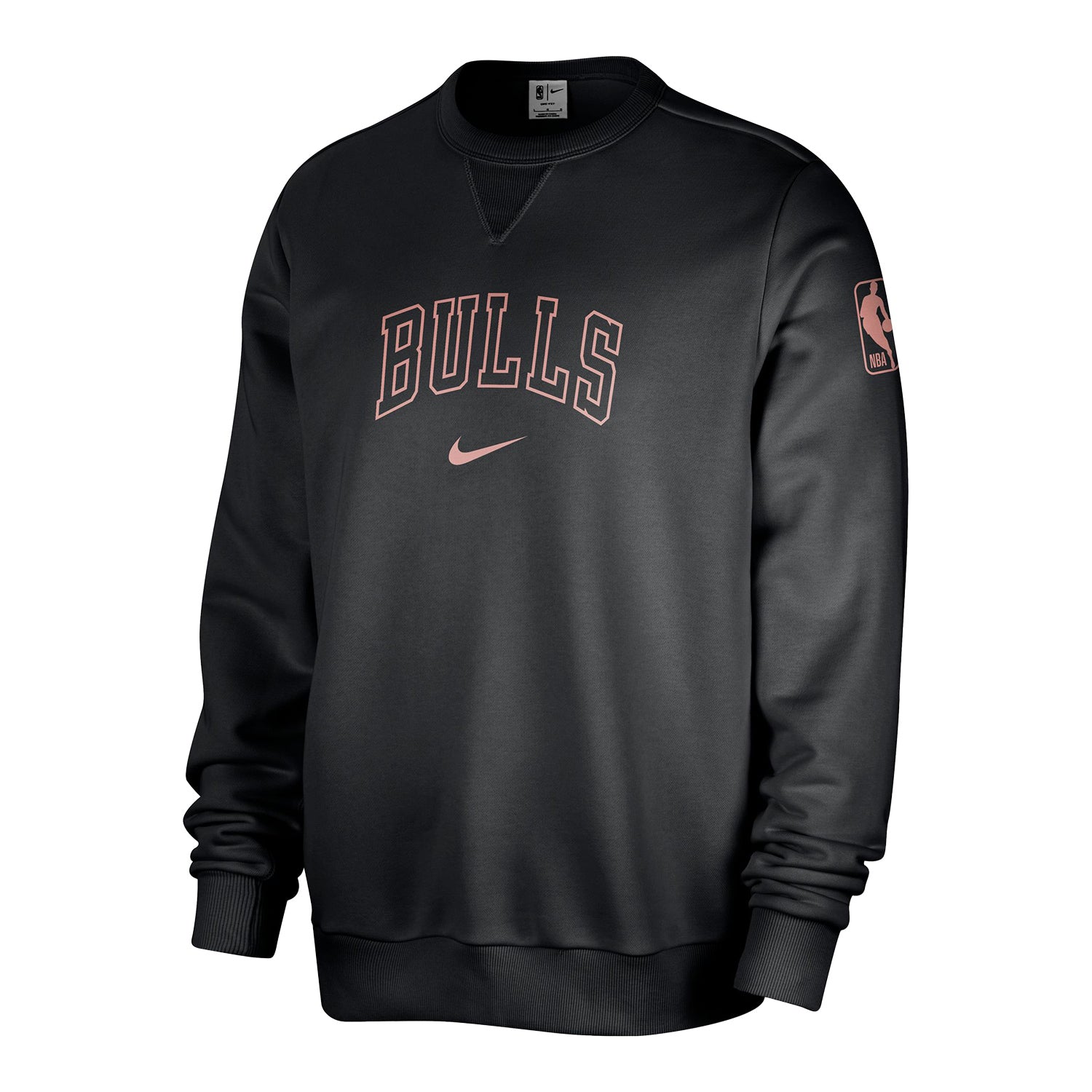 Chicago Bulls Nike Travel Black Crewneck Sweatshirt – Official