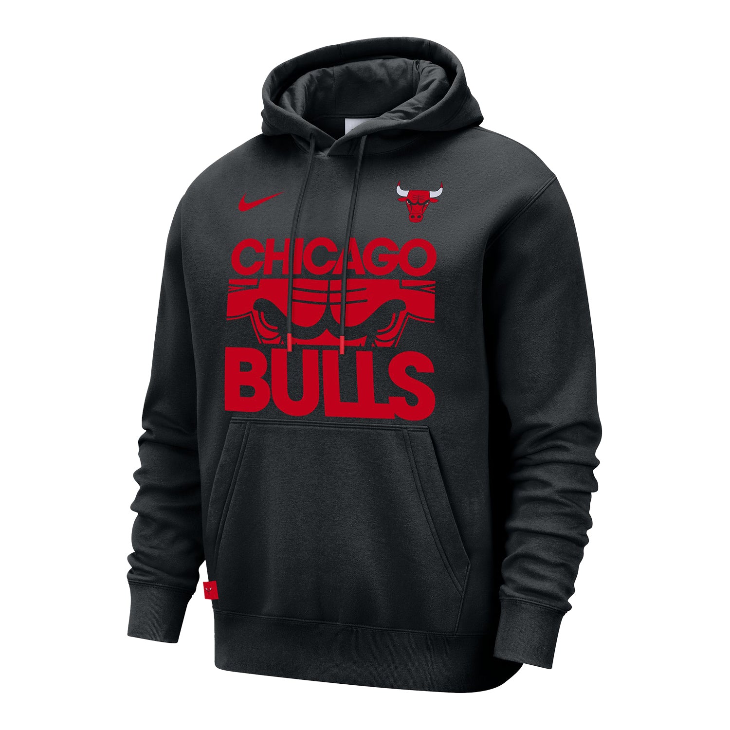 Chicago Bulls Nike Club Courtside Hoodie - Front View