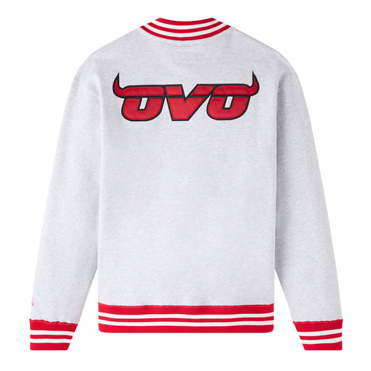 Chicago Bulls X OVO Varsity Quarter-Zip Sweatshirt - Front View