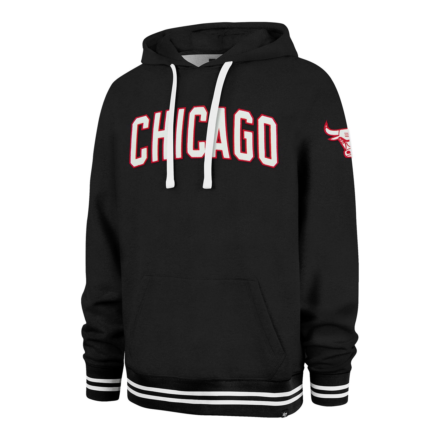 2023-24 CHICAGO BULLS CITY EDITION BRIDGE EASTPORT HOODED SWEATSHIRT - front view