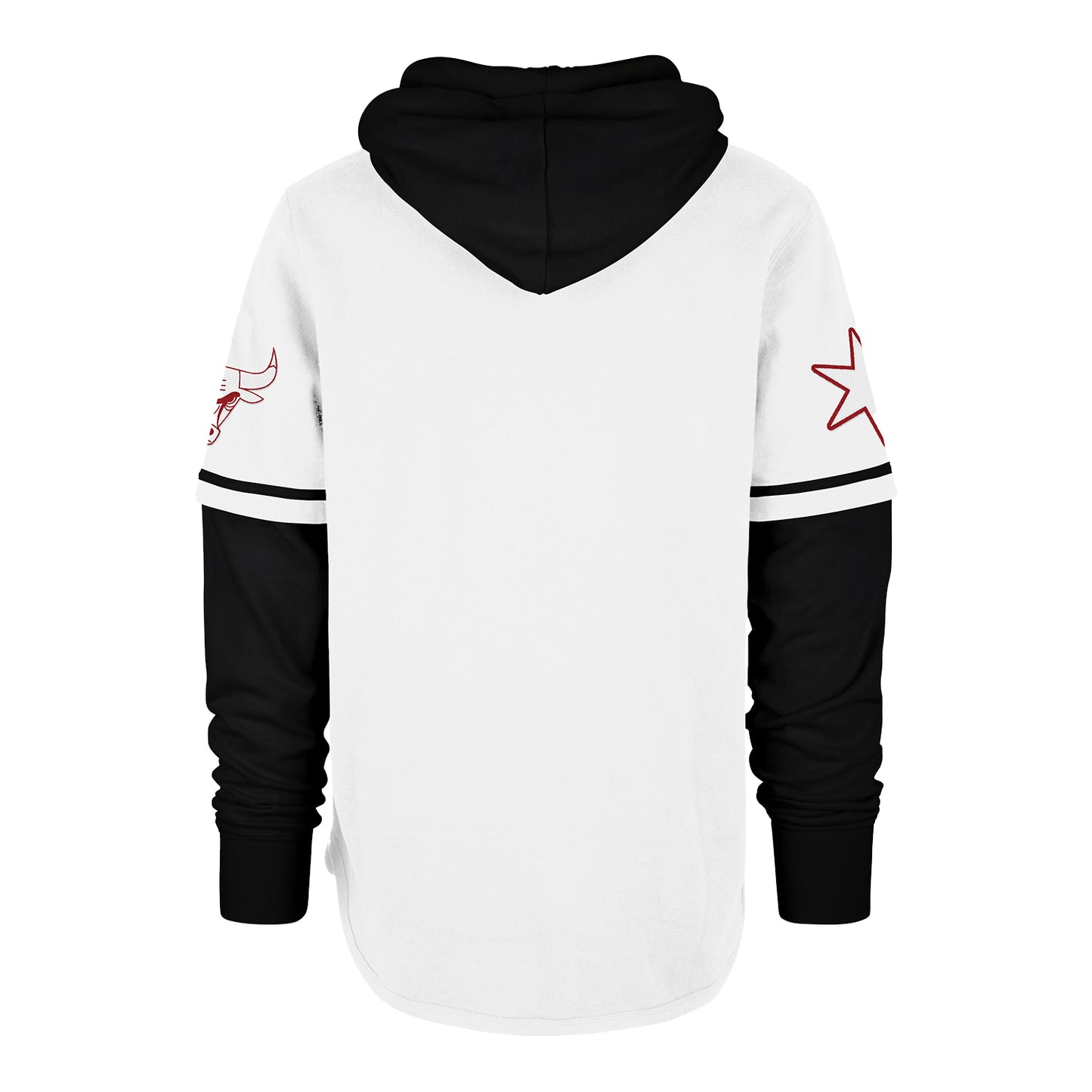 2023-24 CHICAGO BULLS CITY EDITION TRIFECTA SHORTSTOP HOODED SWEATSHIRT - back view