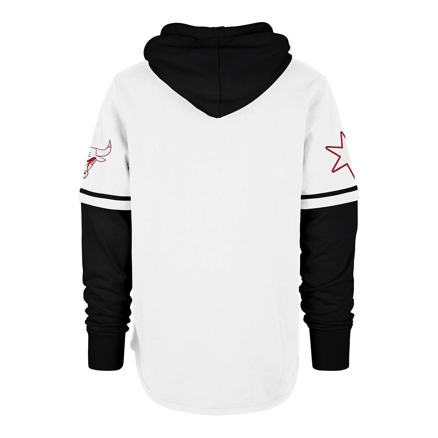 2023-24 CHICAGO BULLS CITY EDITION TRIFECTA SHORTSTOP HOODED SWEATSHIRT - back view