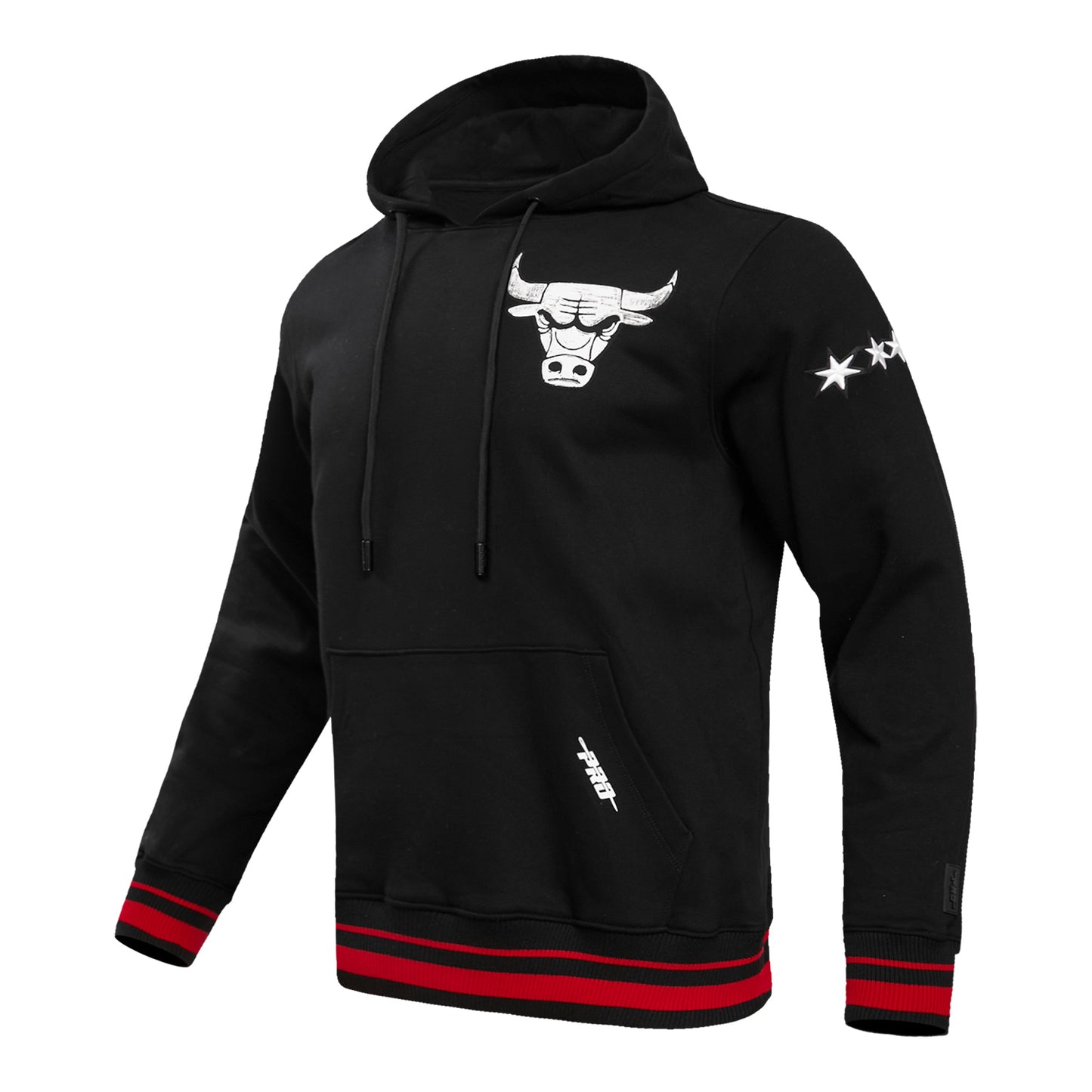 2023-24 CHICAGO BULLS CITY EDITION M.O.M HOODED SWEATSHIRT - side  view