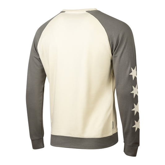2024-25 Chicago Bulls City Edition 1966 Raglan Crewneck Sweatshirt In White - Front View