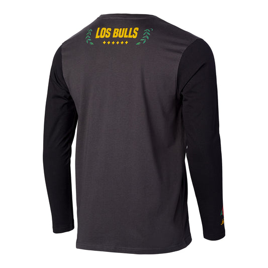Chicago Bulls 1966 'Los Bulls' Long Sleeve T-Shirt in black - front view