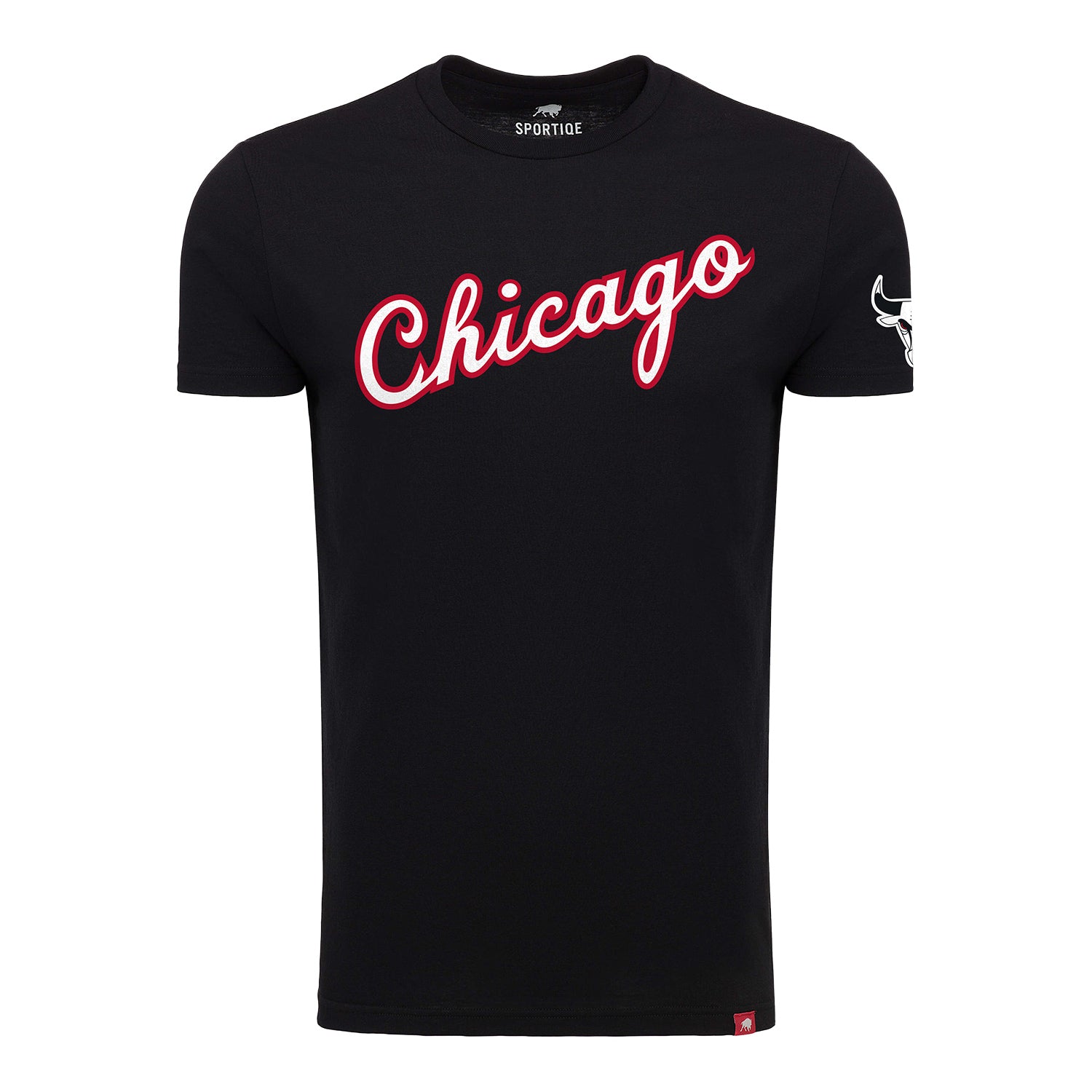 Chicago Bulls Sportiqe Script Black Comfy T-Shirt