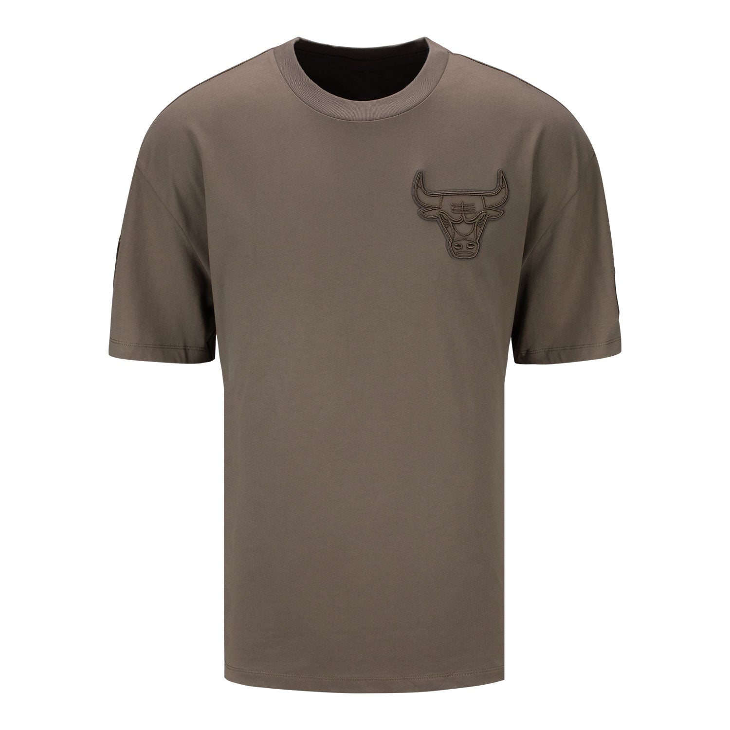 Chicago Bulls NBA Large Team Logo Black Oversized T-Shirt