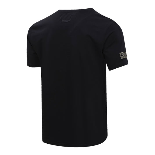 Chicago Bulls Pro Standard Gold Collection T-Shirt In Black - Front Left View