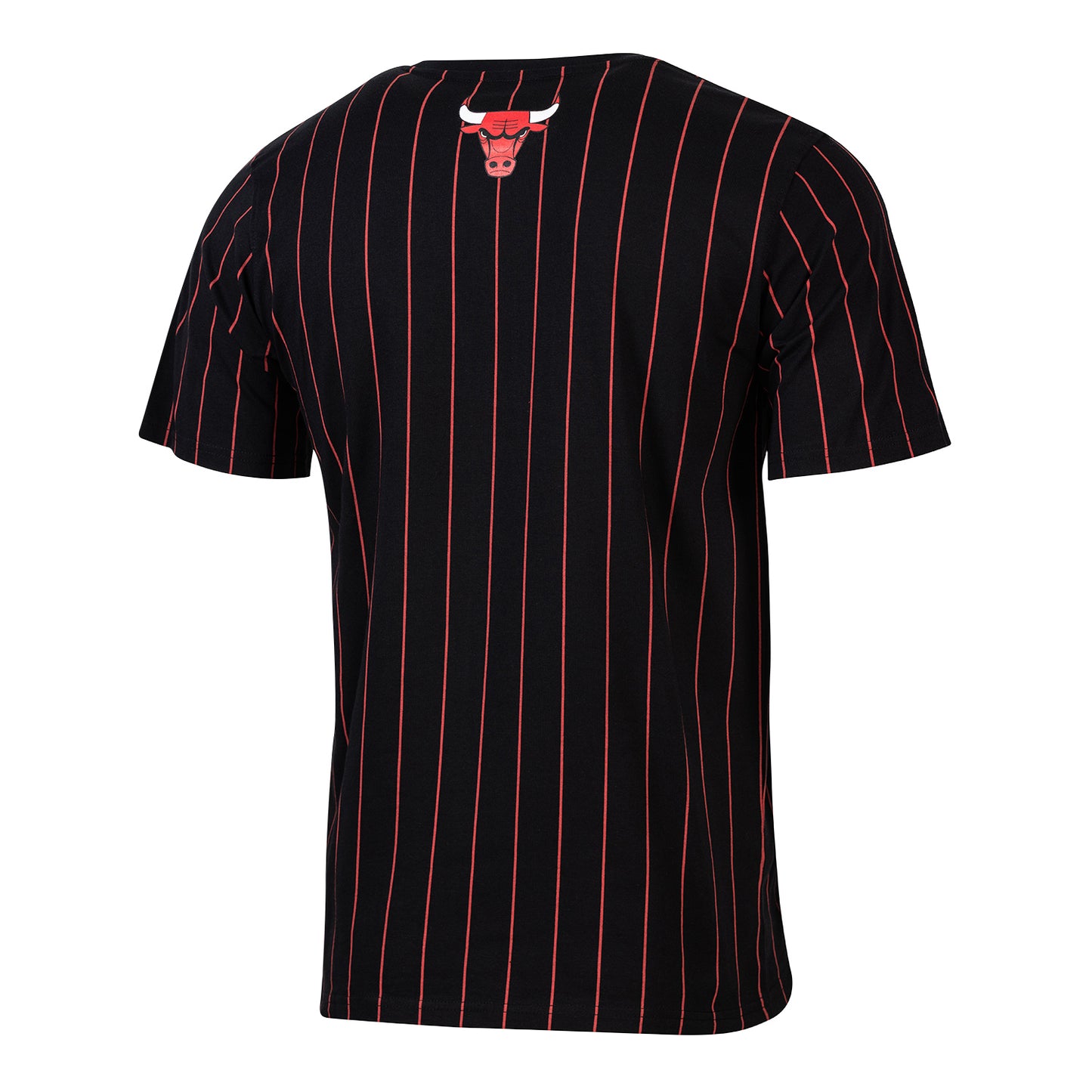 Chicago Bulls 1966 Statement Pinstripe T-Shirt in Black - Back View