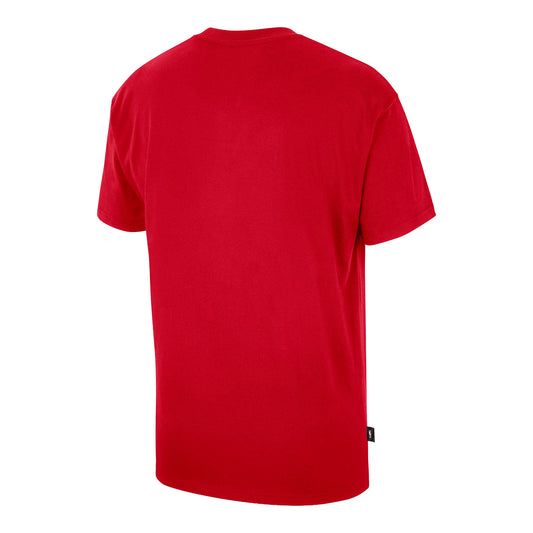 Chicago Bulls Nike 2026 Icon Practice T-Shirt in Red - Front View
